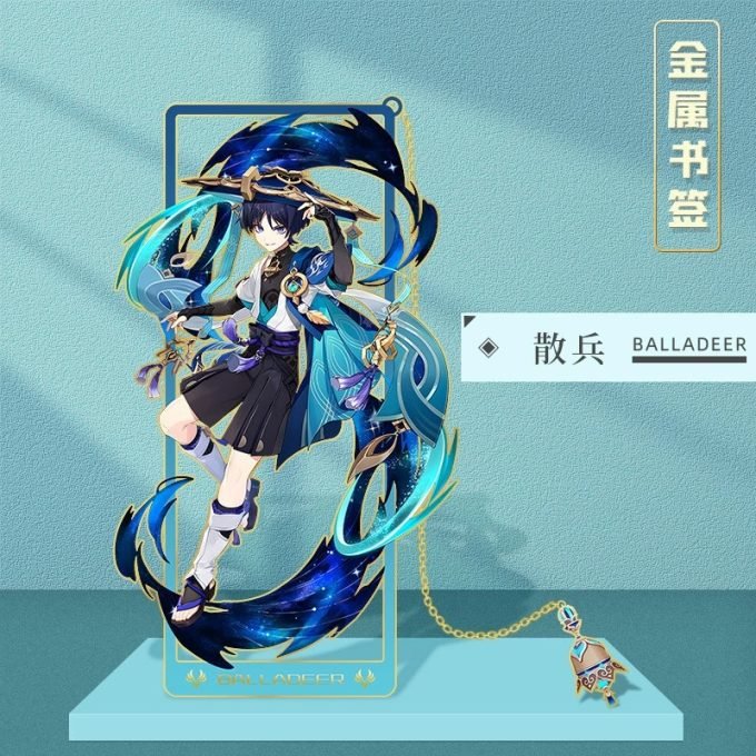 Genshin Balladeer metal bookmark