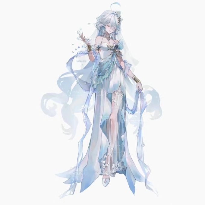 Genshin Impact  Furina Acrylic Stande [A type]